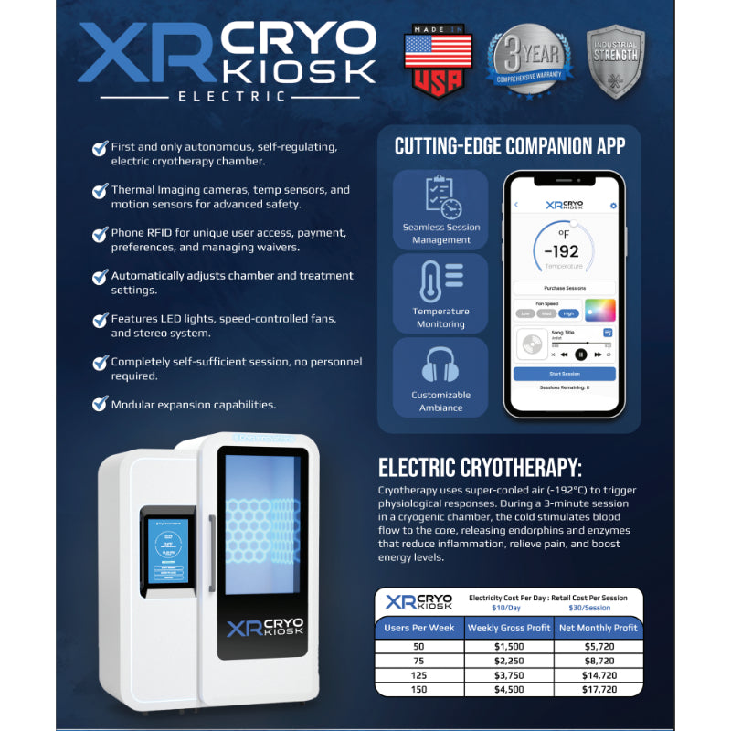 Cryo Innovations XR Cryo Kiosk (Electric)